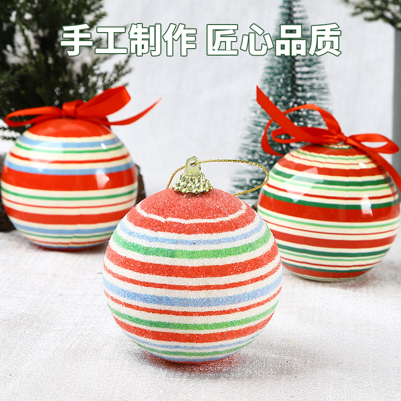 クロスボーダー Amazon ホットセール泡ステッカー クリスマスボール 7.5 センチメートルクリスマスツリー吊り下げ装飾品ペンダントクリスマスボール|undefined