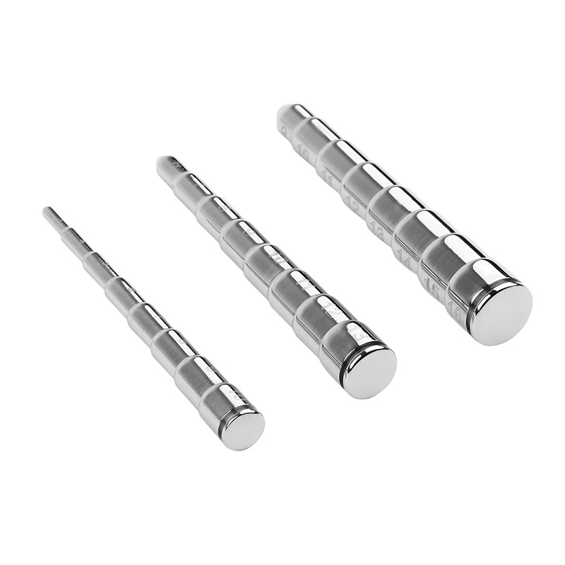Stainless Steel Anal & Urethral Dilator Set, Smooth Multi-Size (Small/Medium/Large)