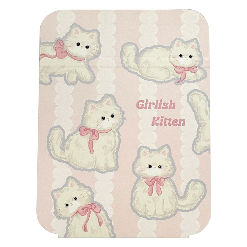 Spot nuevo espejo de maquillaje de escritorio portátil y simple espejo de tocador plegable portátil para mujer espejo de dormitorio para estudiantes en casa