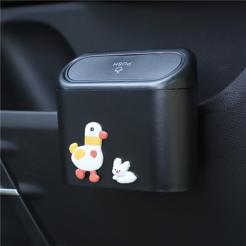 Car trash can cartoon car storage box creative car multifunctional storage trash can car supplies diy