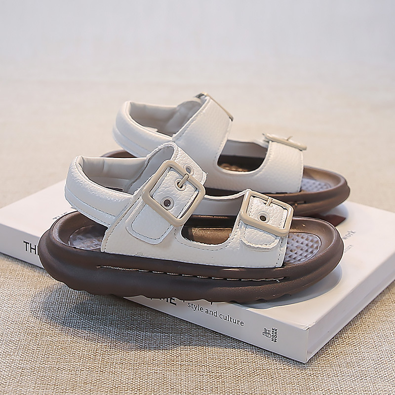 Sandalias para niños verano 2025 nuevas sandalias con punta abierta para niños zapatos de playa casuales de suela blanda para niñas sandalias para niños de mediana edad image 5
