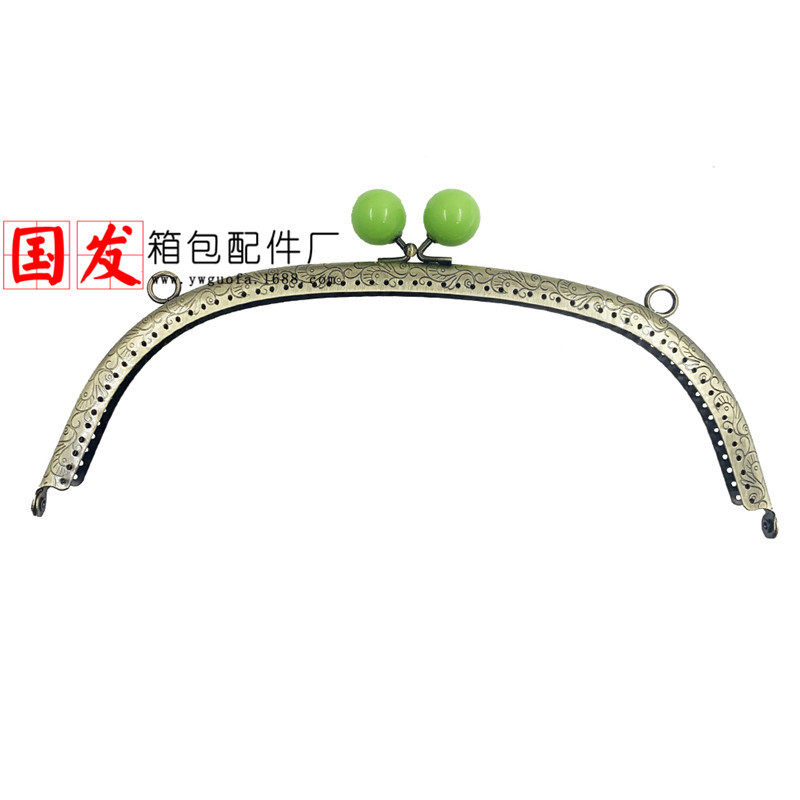 24.5CM arco dragón-feng caramelo cabeza oro borde plano 20mm caramelo cabeza oro accesorios de bolsa