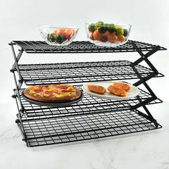 Factory direct sale outdoor camping wrought iron storage rack, portable storage rack, picnic table, foldable table