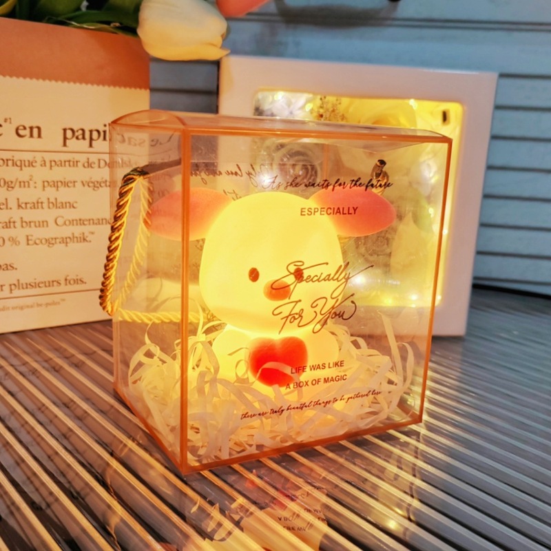 创意月亮兔子小夜灯网红卡通氛围灯批发夜市摆摊发光玩具中秋礼品|undefined