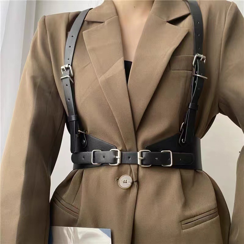Harness bælte punk stil talje tilbehør til kvinder_voghion.com