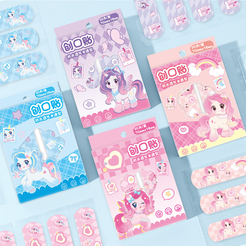 Impermeable y transpirable herida Banda-aid 20 piezas en caja al aire libre portátil versión familiar Band-Aid venta al por mayor