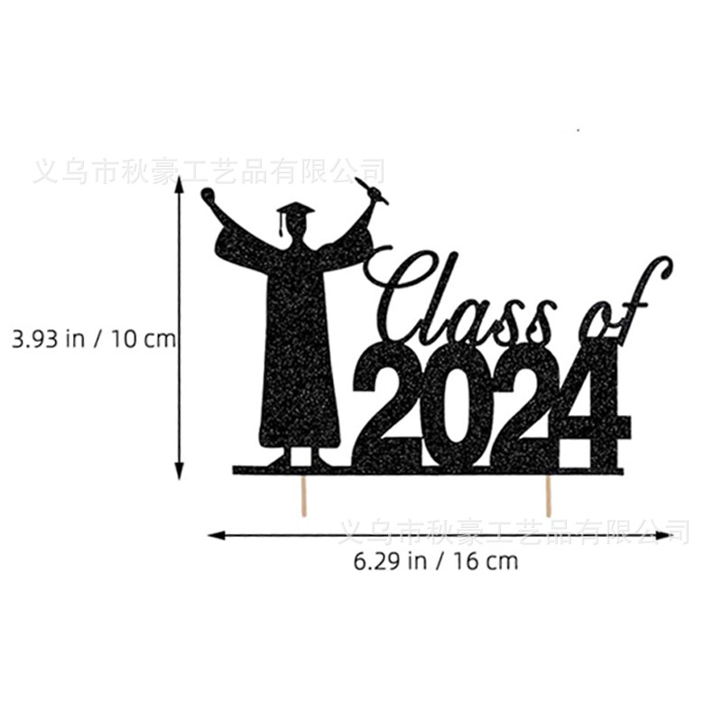 Cupcake sombrero de temporada de graduación tarjeta de tarjeta nueva decoración de la fiesta de graduación de decoración de sombrero de graduación