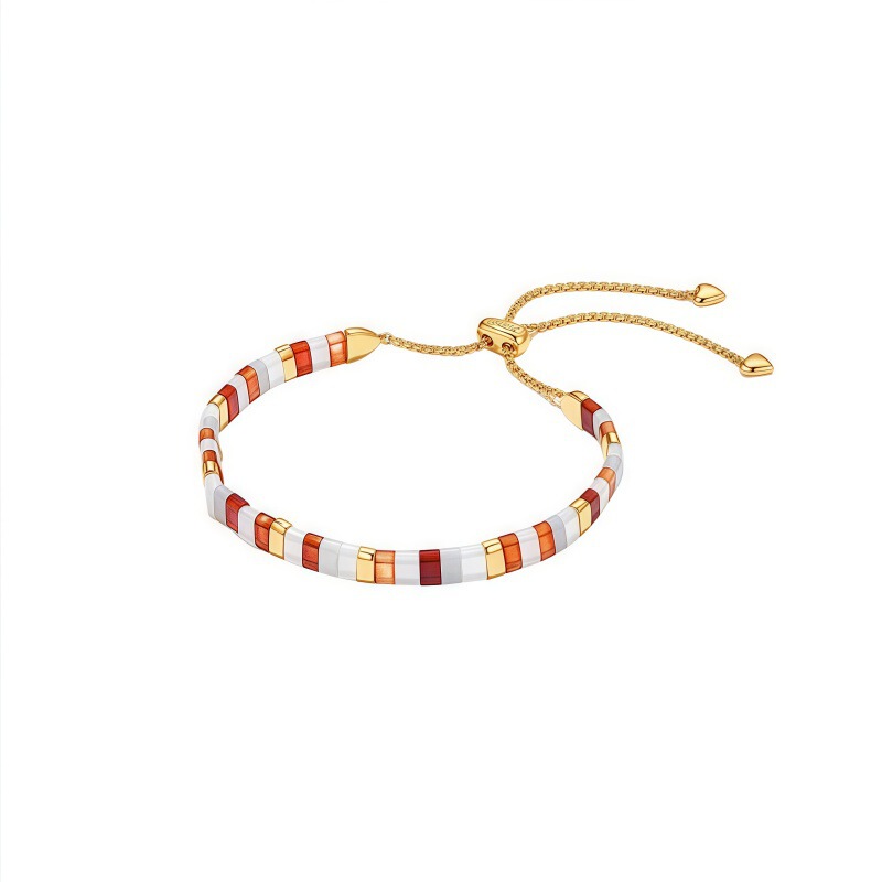 Star with the secret forest bracelet female red agate lovers hand beaded crystal light luxury niche exquisite