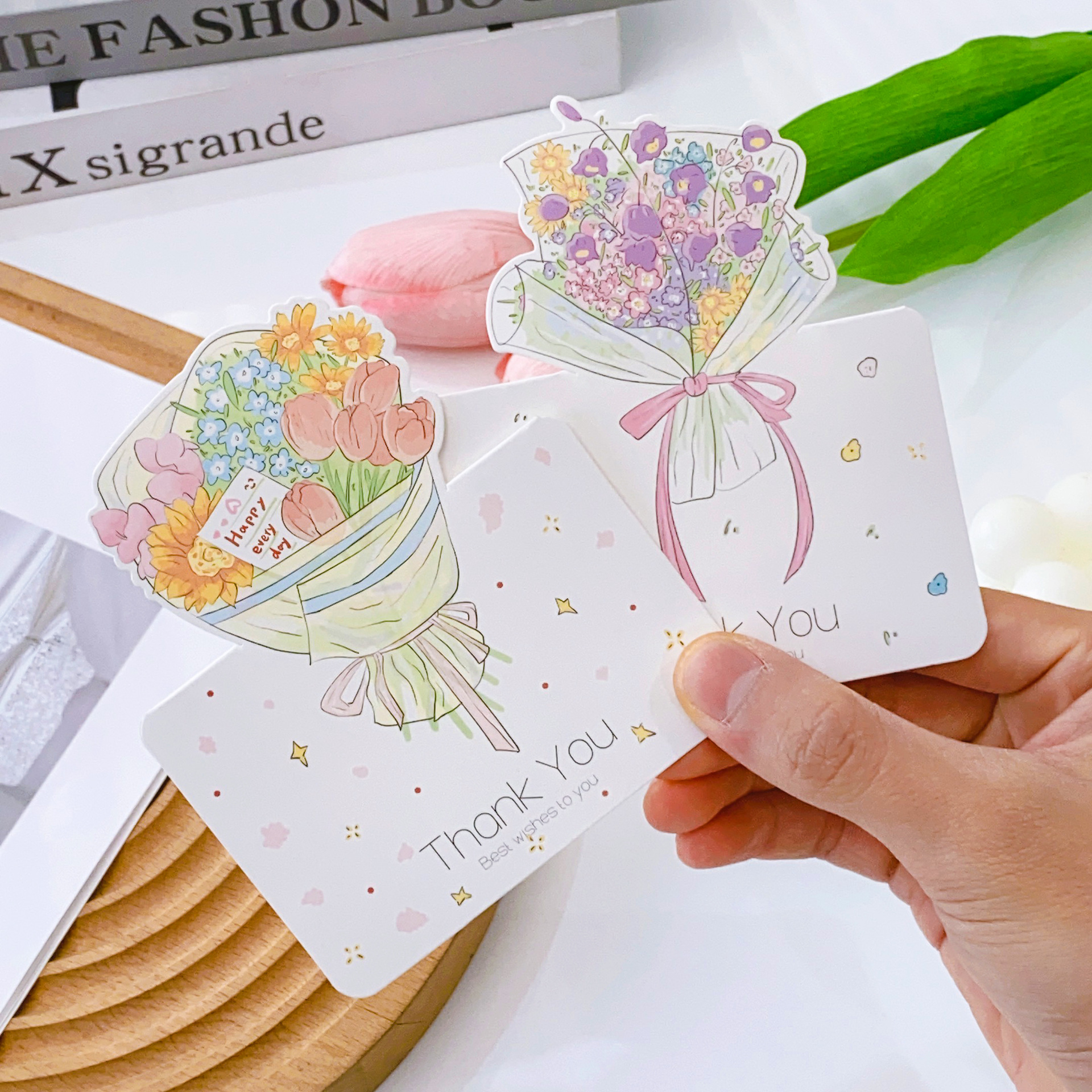Valentine'S Day Festival Valentine's Day Sweet Letter Flower Paper Holiday Daily Card