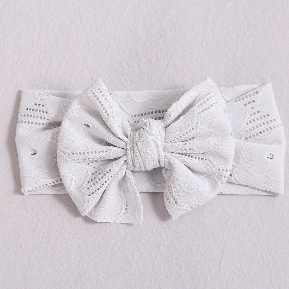 Transfronterizo nuevos niños diadema elástica arco accesorios para el cabello bebé diadema suave luz bebé banda de pelo de borde ancho