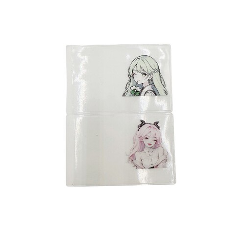 Transparent Antimagnetic ID Card Avatar Spoof Protective Cover Kidnapper Head Cover Funny ID Protective Cover Transparent Card Holder