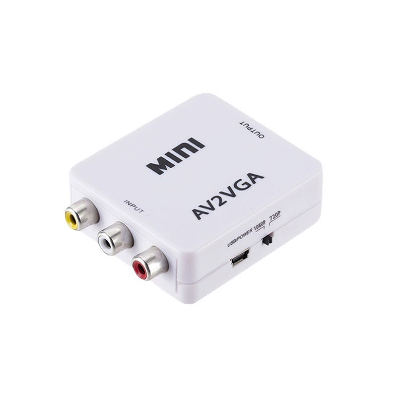 UEDHSEN Мини AV в VGA преобразователь av в vga HD конвертер AV2VGA поддерживает 1080P