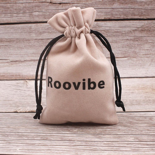 Flocking Cloth Bag Wholesale Drawstring Pocket Jewelry Storage Bag Swan Velvet Packaging Bag Jewelry Bag