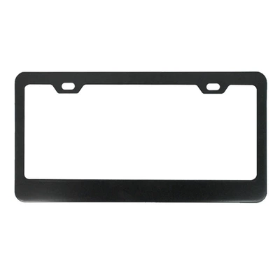 License plate holder/license plate holder, Cross-Border Foreign Trade American Standard Aluminum - square-hole-rounded-corners-aluminum-black