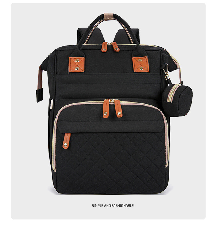 Mummy Bag Dry and wet separation hanging baby stroller, lightweight and fashionable for going out, baby milk storage bag, multi-functional bed bag undefined