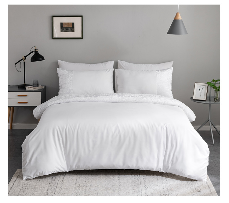 Boman Lakástextil ágynemű Három részes méretű bársony összefűzött paplanhuzat szett_voghion.com