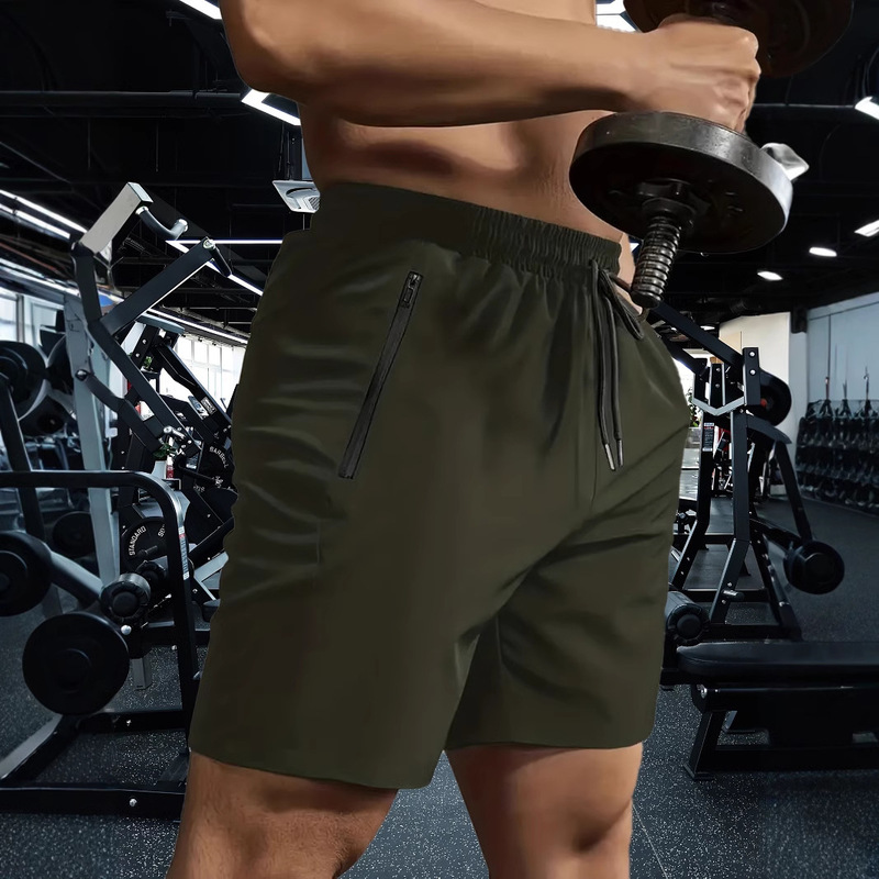 Cross-Border Men's Fitness Sports Shorts Lightweight Bodybuilding Training Pants Plus Size Men's Shorts Quick-Drying Boxer Briefs Trendy