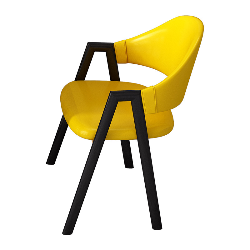 ChAir BAckrest ScAndinAviAn MinimAlist Study Stool Desk Student Study Bedroom Home Iron ChAir A Word Dining ChAir