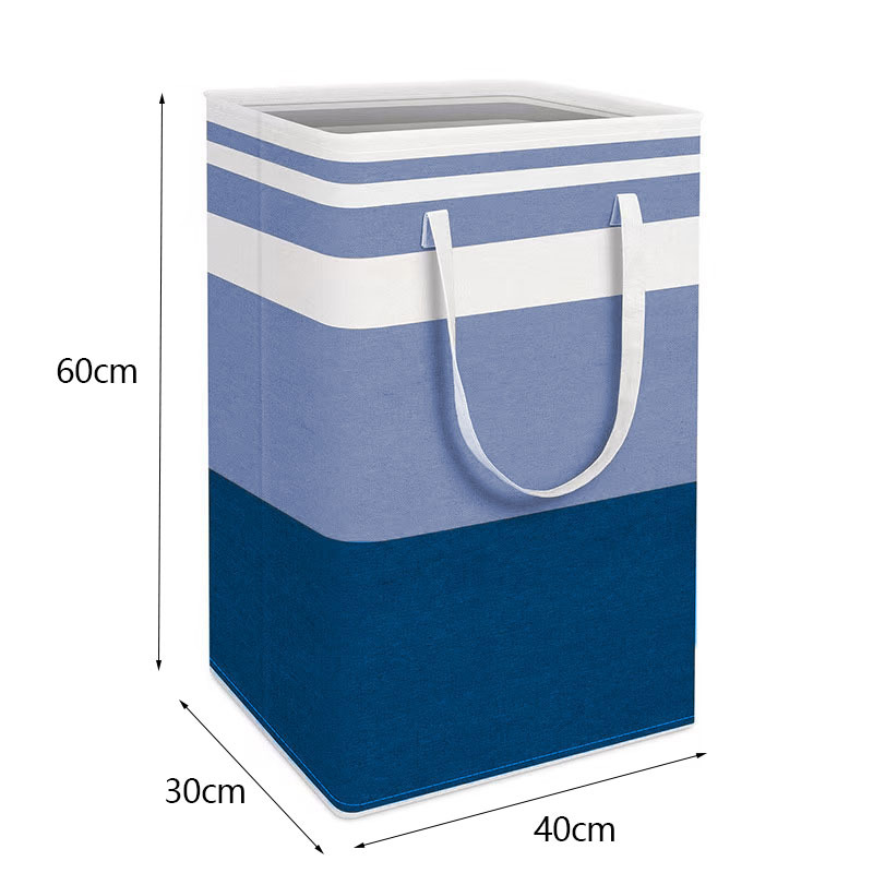 Long handle-navy blue stripes