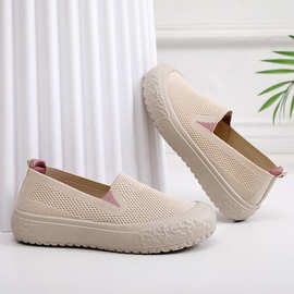 2024新款时尚女鞋夏季透气镂空中老年妈妈鞋软底轻便舒适休闲鞋女