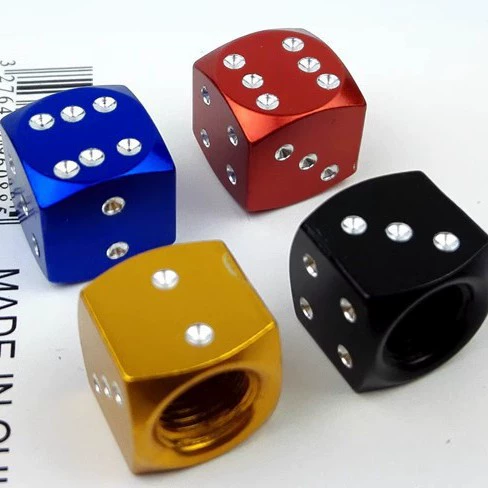 Fun Dice Auto из алюминиевого сплава шляпа для мотоцикла модифицированная универсальная индивидуальность крышка сердечника клапана