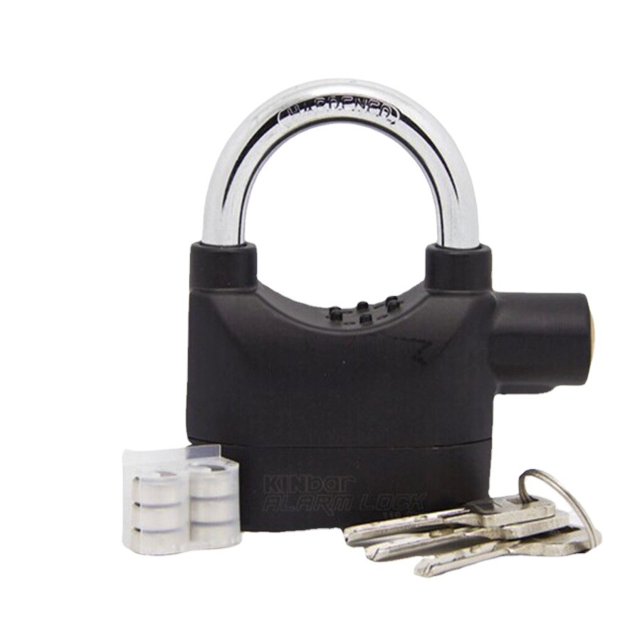 Fábrica al por mayor cerradura de alarma de aleación de aluminio cerradura antirrobo cerradura de la puerta del almacén bicicleta motocicleta disco freno cerradura antirrobo