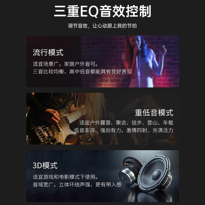 跨境K50智能语音点歌音响防水重低音炮家用大功率蓝牙音箱高音质|undefined