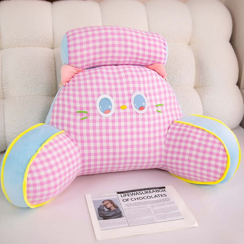 Plaid rose [tissu de coton pour la peau] / Numéro moyen [60*40cm] Chaise recommandée