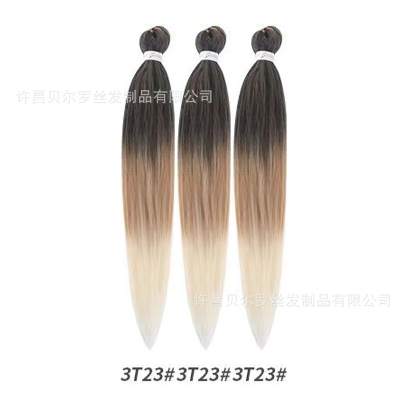 Kit de 3 pelucas EZ Braid – cabello synthetic, colores sólidos/degradé