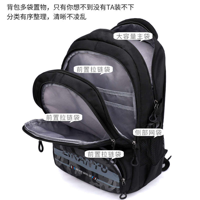 Generación de pescado natural nuevo grado de la escuela primaria 3-6 hombres mochila carro ligero simple gran capacidad transfronteriza caliente