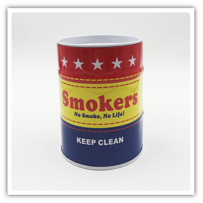 Moda japonesa de moda barril de aceite cenicero personalidad mini cenicero de acero inoxidable barril de gasolina cenicero