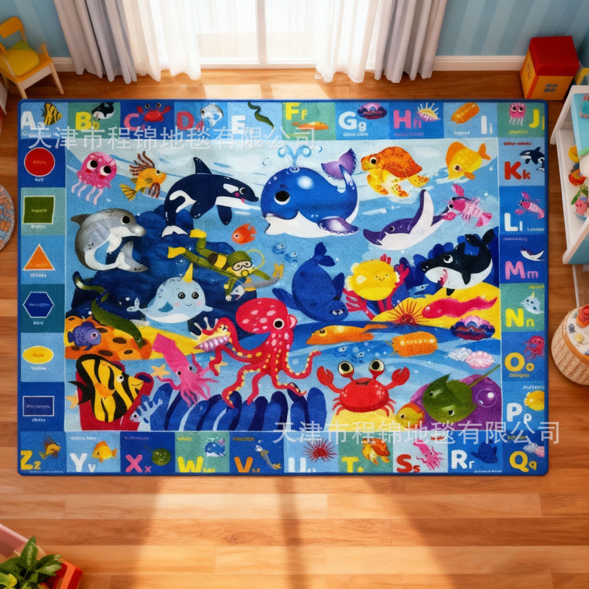 Cross-Border Baby Crawling Mat, Wear-Resistant, Dirt-Resistant and Easy-Care Carpet, Living Room Large Area Full-Cover Household Anti-Slip Mat