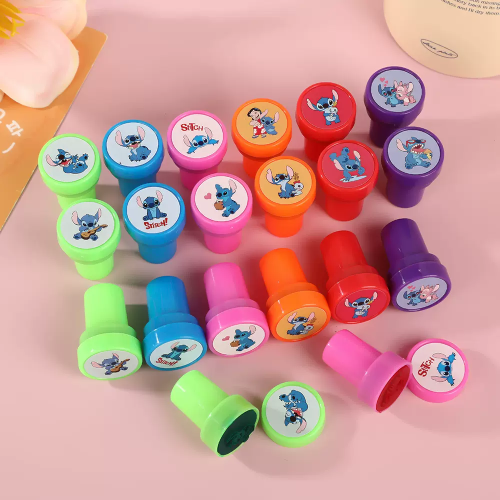 跨境史迪仔动漫小印章儿童生日礼物玩具盖章星际宝贝卡通图章批发