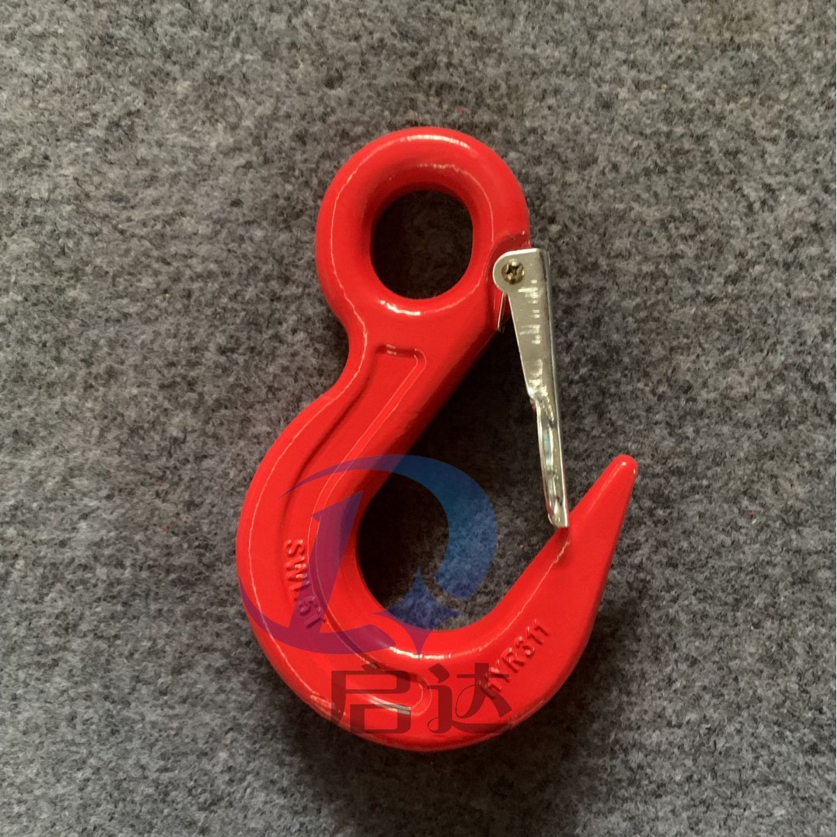 山东华源G80级货柜钩2T3T5T合金钢环眼型货柜钩高强度防脱卡扣