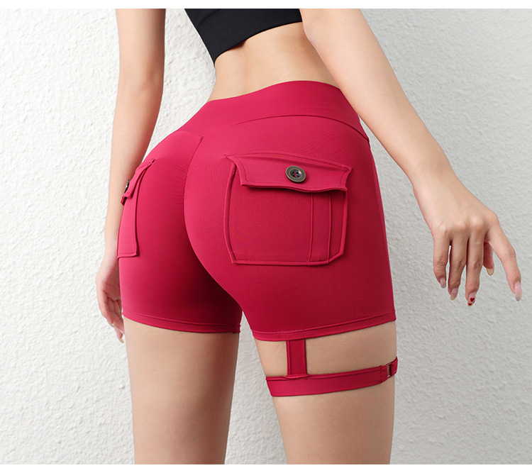 Streetwear Sports Solid Color Nylon Spandex Active Bottoms Leggings display picture 15