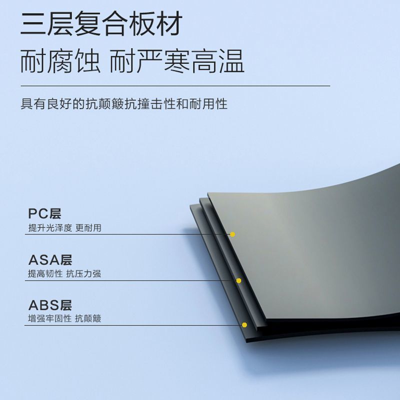 New Waterproof Large-Capacity Car Roof Luggage Box, No-Drill Suv Travel Box, Ultra-Thin Universal Luggage Rack