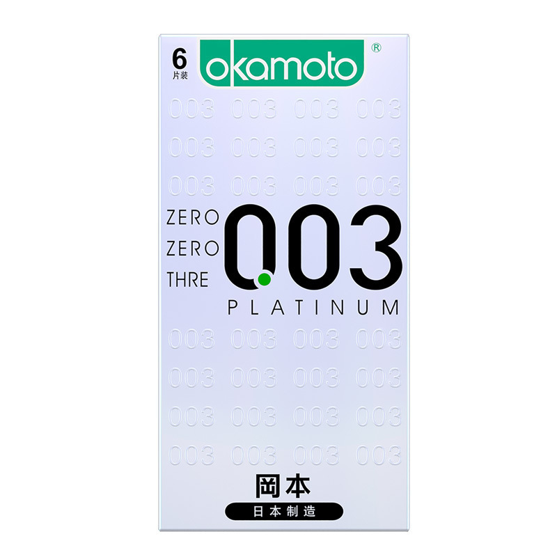 Okamoto003 platino 2 3 6 10 condones Meituan artículos sexuales para adultos al por mayor image 8