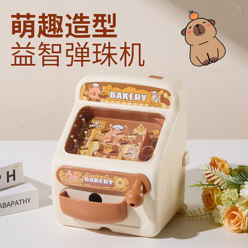 Children's Fun Pinball Shooting Game Machine Light Music Desktop Pinball Machine Educational Toys for Boys and Girls