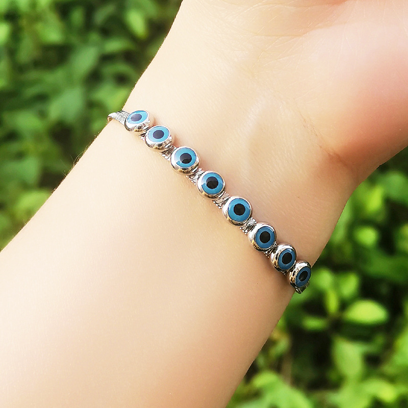 Simple Style Eye Titanium Steel Bracelets 1 Piece