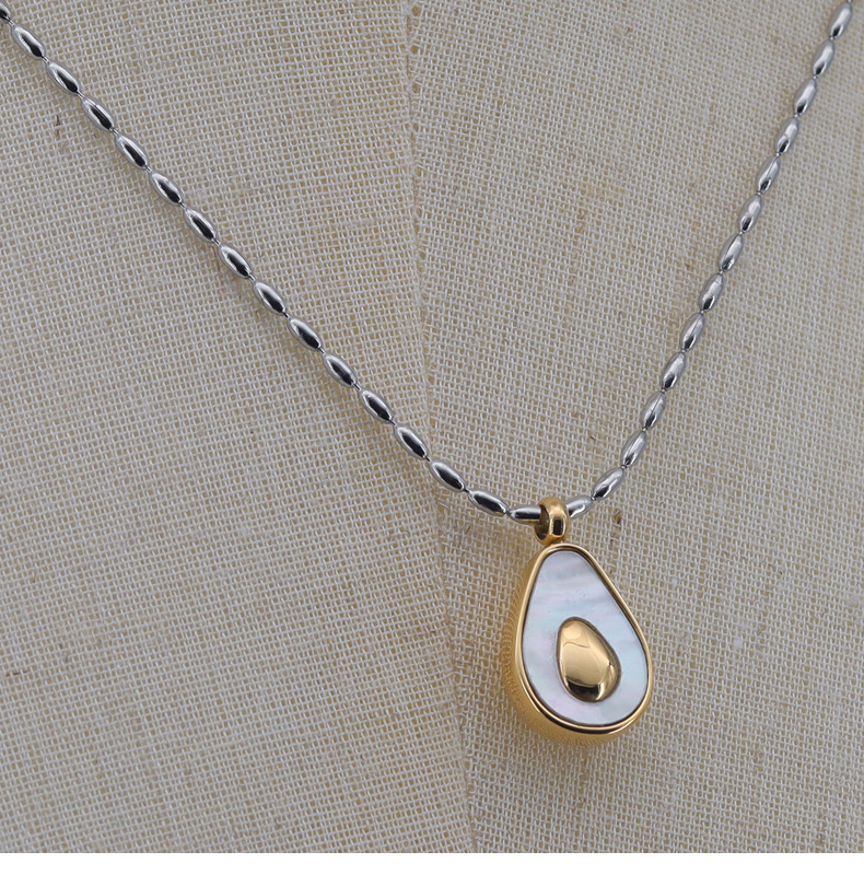 Fashion Fruit Titanium Steel Shell Necklace Colorza_colorza_10