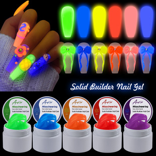 Manicure Non-Stick Hand Extension Glue Hand Pinch Luminous Manicure Carving Glue Shapable Phototherapy Glue Nail Salon Wholesale