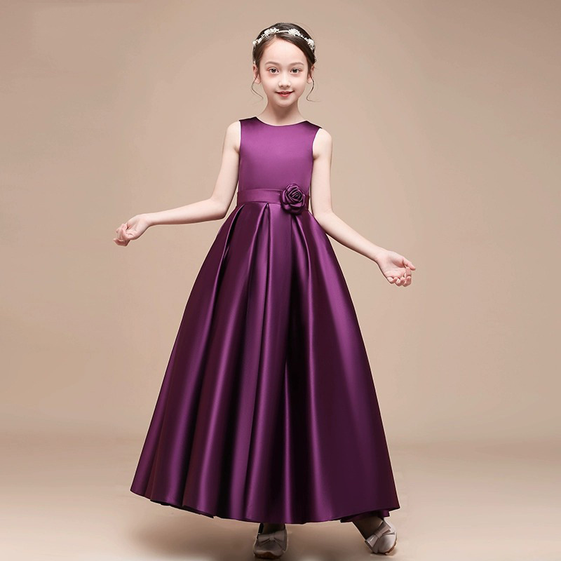 Robe de princesse élégante pour fille pour spectacles de piano_voghion.com