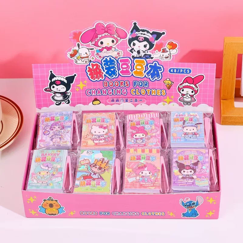 Торговля за рубеж популярный Sanrio костюм-задумка шапка ноутбук для студентов, милый носимый карманный блокнот, творческий мини-блокнот с наклейками, источник товаров