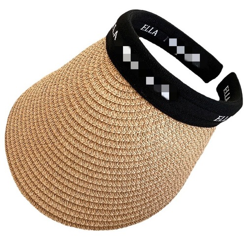 Hat women's new summer headband sun protection hat sports small fragrance women's sun hat cute cycling UV empty top hat