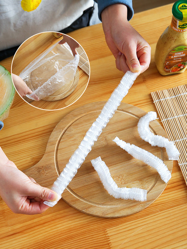 Disposable cling film cover food grade bear cling film cover sealing cover refrigerator tableware dust cover wholesale