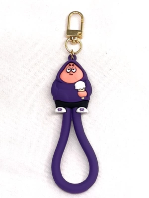Cartoon car key protective cover Car key bag - accessories-paixing-doll-pendant-horseshoe-buckle