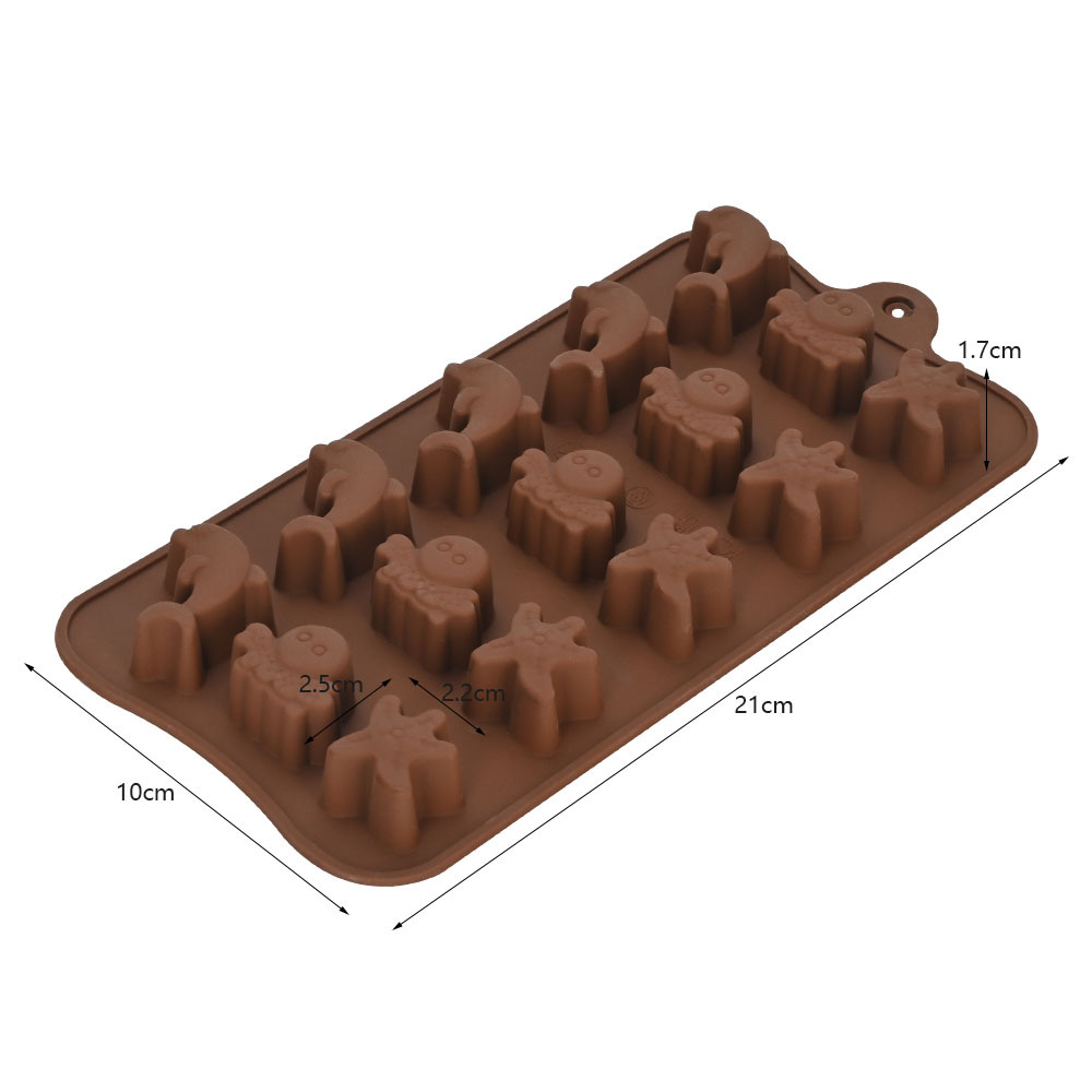 Molde de Silicona para Chocolate DIY, Multiuso con Formas de Dibujos Animados para Repostería