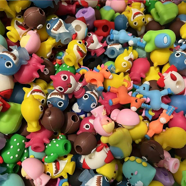 Yiwu завод оптовая продажа ПВХ витое яйцо кукла аксессуары мультфильм поплавок сюрприз витое яйцо кукла ручка Крышка Аксессуары