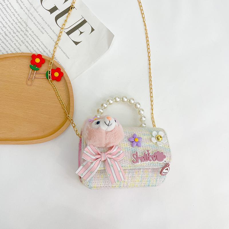 Bolso pequeño para niños Bolsa de princesa de dibujos animados Chanel estilo bolsa de mensajero niña linda bolsa de hombro niña monedero bolsa