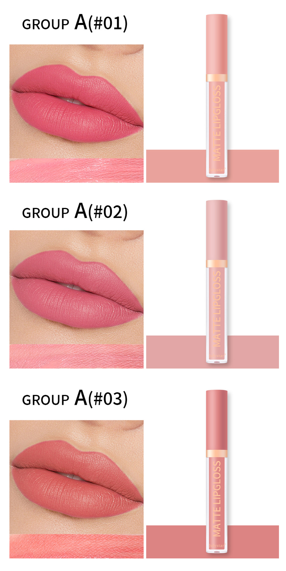 Amazon Foreign Trade Natural Long-lasting non-stick cup lip glaze set Box Velvet matte matte non-fading Lipstick set undefined